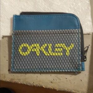Oakley simple 2 pocket wallet with card holder.